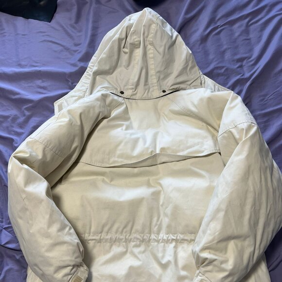 Vintage Pacific Trail Outdoor Jacket L 90s Parka Barn Chore Coat Beige Women - Picture 3 of 10